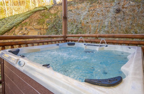 Caton Cabin | Amazing Grace: INDOOR POOL! Mtn View! Theater Room, Game Room, Hot Tub, Wi-Fi
