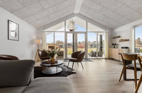 Fjellerup Strand House | Amazing home in Glesborg with sauna