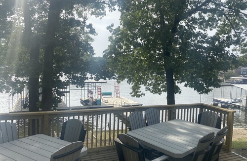 Gravois Mills House | Amazing Lake Experiences! Private Hot Tub, Aamazing Dock, Firepit & Two Layers of Decks