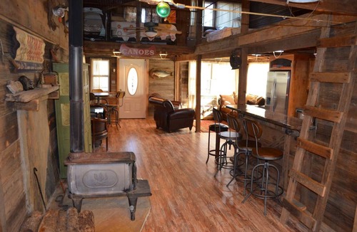 Hodgen Cabin | Amazing Riverfront View with a Unique Old Time Building Charm