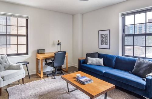 Uptown Apartment | Amazing Uptown 1BR w/ Gym & Indoor Pool, nr L Red Line, by Blueground