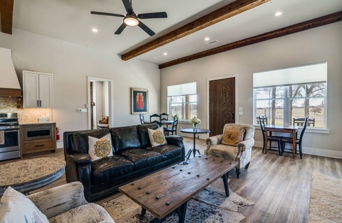 Era Cottage | Amazing views, rocking chairs, relaxing 130 acre gated property, stone cottage.