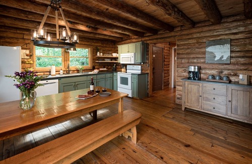 Sylva Cabin | Amazing Views! Unique Log Cabin with Hot Tub and Fire Pit