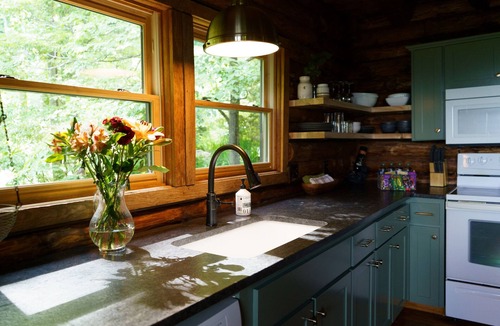 Sylva Cabin | Amazing Views! Unique Log Cabin with Hot Tub and Fire Pit