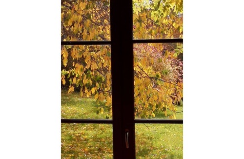 Saint-Martin-des-Pezerits Cottage | An authentic Percheron house: fireplace, beams, terracotta floor tiles, a large park