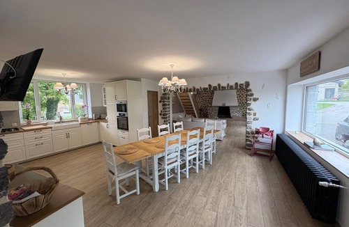 Boussois House | An old-fashioned farmhouse surrounded by animals.