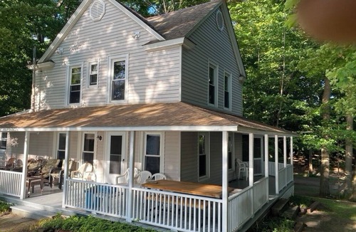 Angola on the Lake House | Angola on the Lake Beach Front House 4BR private beach wrap-around porches