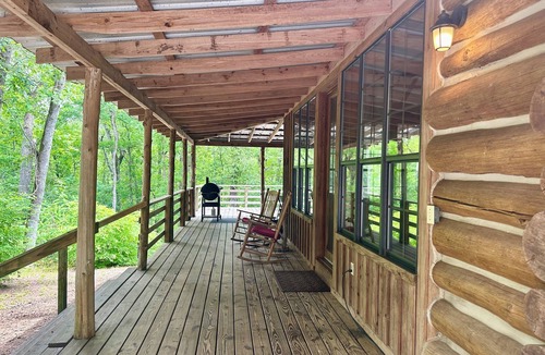 Nacogdoches Cabin | Antlers - An authentic log cabin experience in the forest at Stag Leap Cabins!