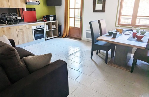 Villefranche-de-Conflent Apartment | Apartment with balcony mountain view Le Fort Résidence Les Rosalys