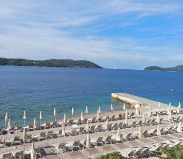 Orasac Apartment | Apartmani D & J with Heated Pool & Stunning Sea View