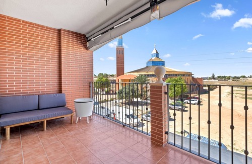 San Pedro del Pinatar Apartment | Apartment 'Ático Condesa' with Shared Pool, Wi-Fi and Air Conditioning