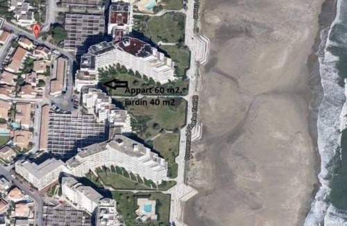 La Cote Radieuse Apartment | Apartment CANET SUD 60 m2, garden, direct beach
