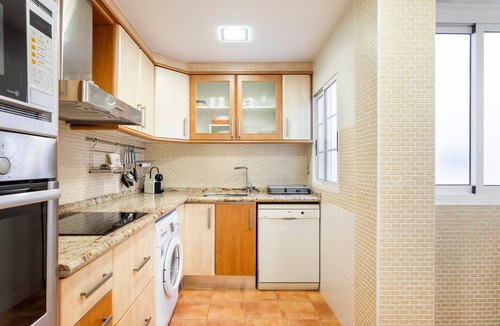 Sant Antoni Apartment | Apartment 'Cristina Center' with Balcony, Wi-Fi and Air Conditioning