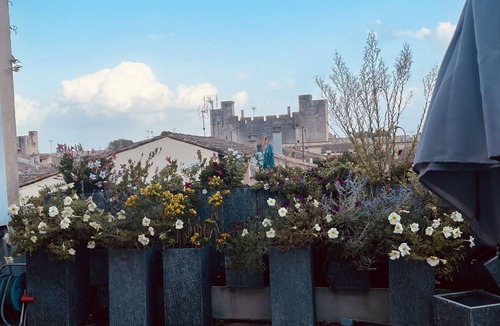 Aigues-Mortes Medieval City Apartment | Apartment-Deluxe-Ensuite with Bath-Terrace-Appartement