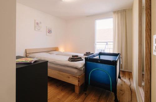Einigen Apartment | Apartment Eiger in See- und Bergnähe, modern, mit Balkon und Aussicht für 4 Gäste
