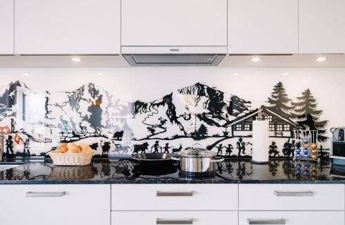 Einigen Apartment | Apartment Eiger in See- und Bergnähe, modern, mit Balkon und Aussicht für 4 Gäste