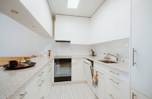 Mitloedi Apartment | Apartment Enzian: Modern apartment with mountain views next to the ski slopes