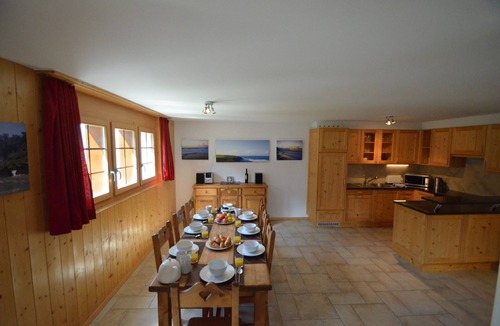 Grimentz Apartment | Apartment for 8 people: 1 bedroom with bunk beds - 2 double bedrooms (with single comforters) - 1 be