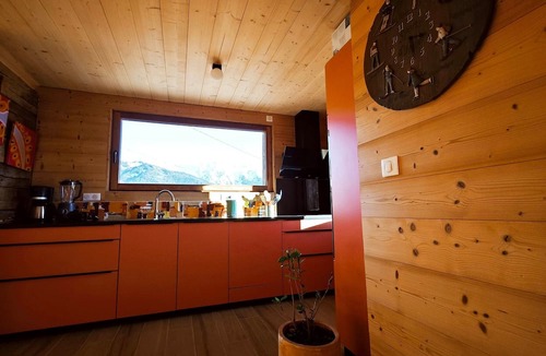 Manigod Apartment | Apartment in Chalet L'Albert with Mountain View, Balcony and Private Terrace