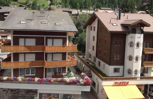Graechen Apartment | Apartment in Grächen with Balcony, Garden Furniture, Parking