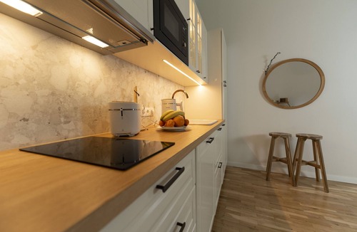 Otocac Apartment | Apartment in Otočac with private sauna, terrace, and feng shui design.