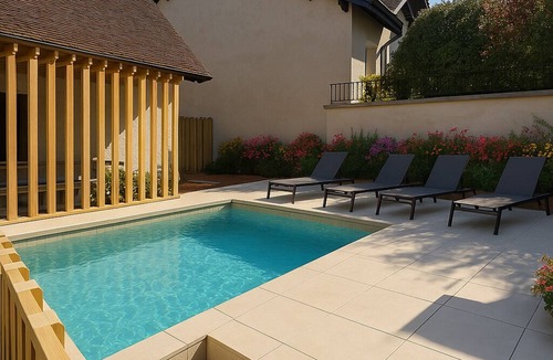 Chanaz Apartment | Apartment in the heart of the historic village with swimming pool