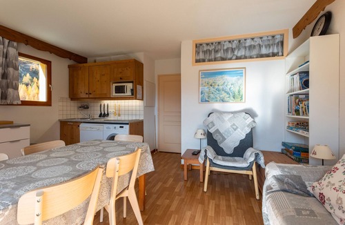 Arvieux Apartment | Apartment 'Les Granges - Panoramic View' with Mountain Views, Shared Pool and Balcony