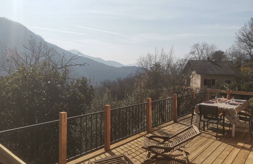 Belvedere Apartment | Apartment 'Les Grillons' with Mountain View, Shared Garden and Wi-Fi