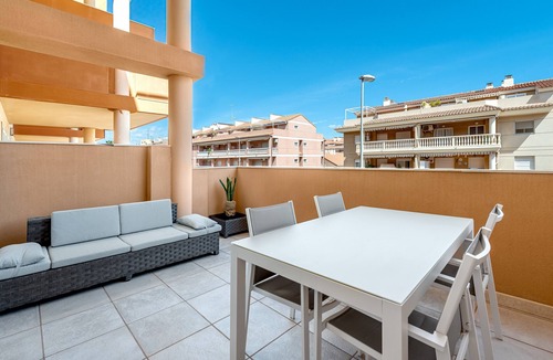 Canet de Berenguer Apartment | Apartment 'Lopimar Exclusivo' with Private Terrace, Wi-Fi and Air Conditioning