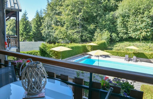 La Feclaz Apartment | Apartment 'L’ourson' with Mountain View, Shared Pool and Wi-Fi