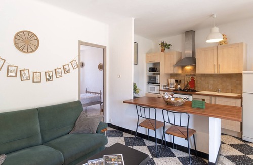 Orgnac-l'Aven Apartment | Apartment 'Micocoulier De La Maréchale' with Mountain View, Shared Pool and Wi-Fi