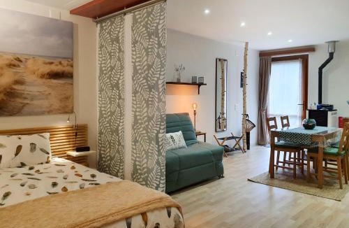 Malvaglia Apartment | Apartment Open Space with Patio by Interhome