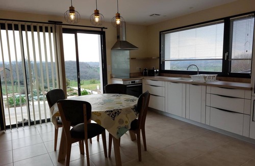 Salies-de-Bearn Apartment | Apartment 'Pyrenea' with Mountain View, Private Terrace and Wi-Fi