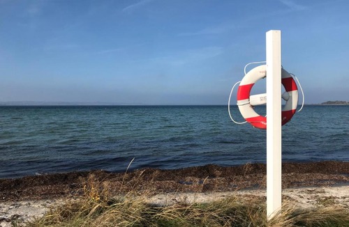 Dunkær Bed & Breakfast | Apartment Ruhetgaard Bed & kitchen