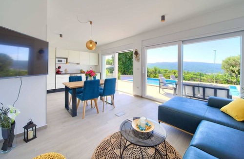 Krk Apartment | Apartment Timmy with private swimming pool and Seaview