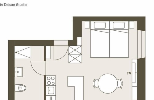 Nussbaumen Apartment | Apartment Twin Deluxe Studio in Baden - 2 persons, 1 bedrooms