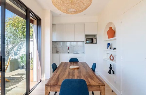 Neuilly-sur-Seine Apartment | Apartment with large terrace facing the Eiffel Tower. One of a kind!