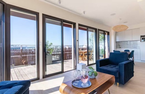 Neuilly-sur-Seine Apartment | Apartment with large terrace facing the Eiffel Tower. One of a kind!