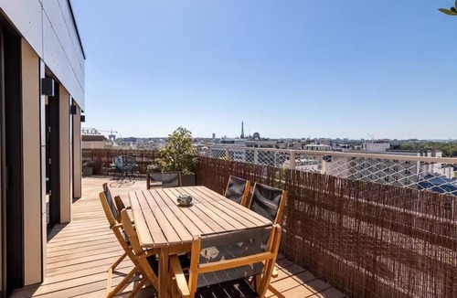 Neuilly-sur-Seine Apartment | Apartment with large terrace facing the Eiffel Tower. One of a kind!