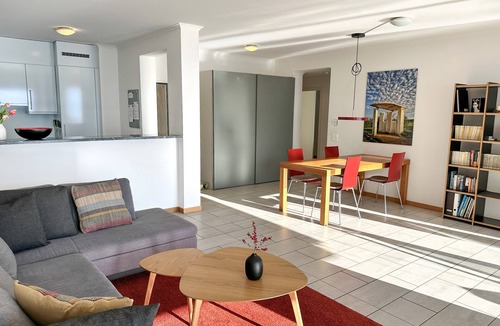 Ronco sopra Ascona Apartment | Apartment with a breathtaking panorama, private lake access and raft