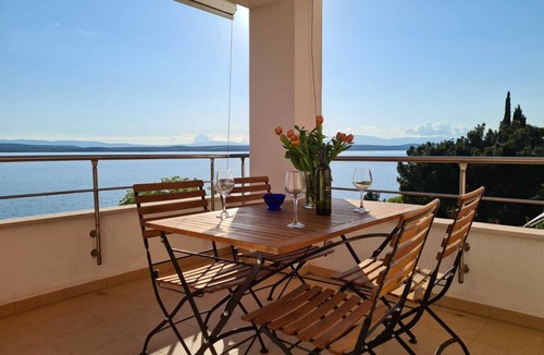 Dramalj Apartment | apartment with balcony and sea view