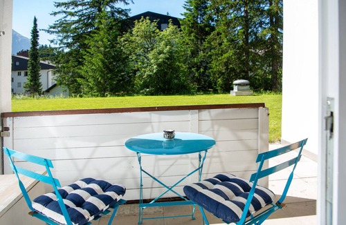 Lenzerheide Apartment | Apartment with fireplace, pool, and sauna