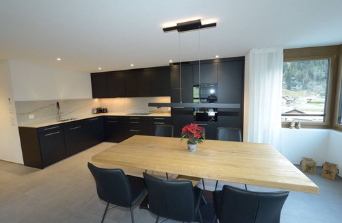 Churwalden Apartment | Apartment with hotel spa and pool