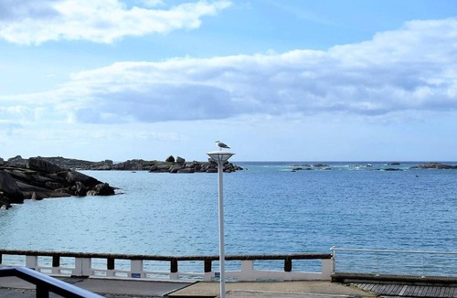 Tregastel Apartment | Apartment with WIFI, Beachfront, Private Parking, Pets Allowed