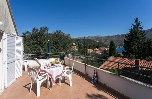 Zaton Apartment | Apartments Tramonto - Studio Apartment with Balcony and Sea View