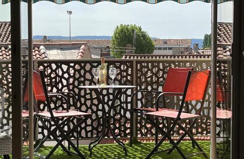 Maraussan Apartment | App'Art Frida & Oskar - 2 ch - Quartier calme & central - Terrasse - Grand confort - Wifi HD - 600m Grands Buffets