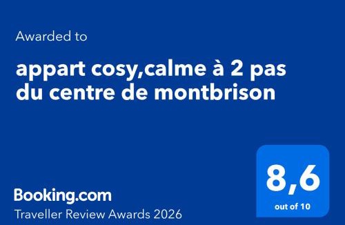 Montbrison Apartment | appart cosy,calme à 2 pas du centre de montbrison