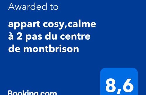 Montbrison Apartment | appart cosy,calme à 2 pas du centre de montbrison