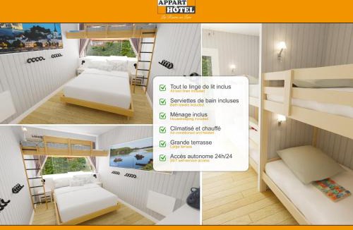 Les Rosiers-sur-Loire Apartment | APPART'HÔTEL Les Prés Blondeau, 1 à 10 personnes, 3 chambres, Terrasse, Parking privé, Wifi, Arrivée autonome 24-7