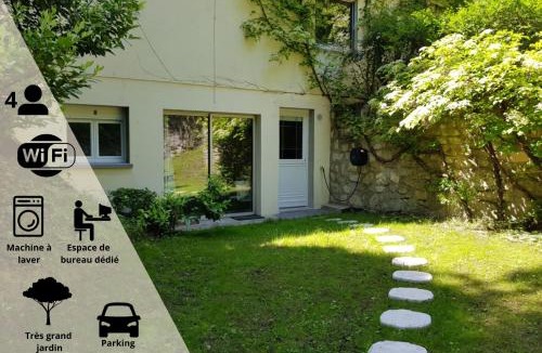 Herblay Apartment | Appartement T2 au Calme - WiFi rapide, Parking & Bureau